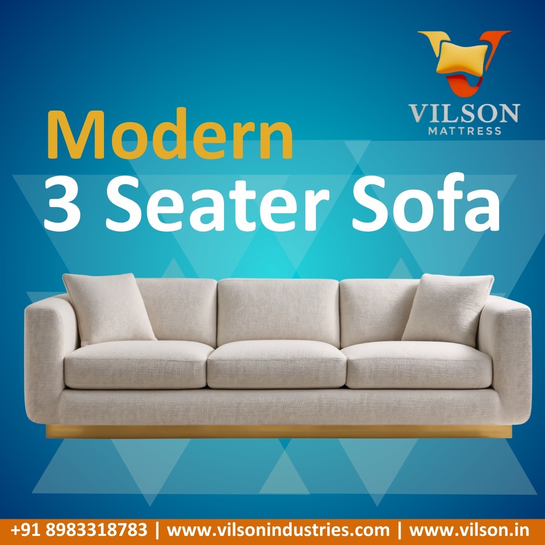 Upgrade Your Living Space with Vilson 3-Seater Sofa