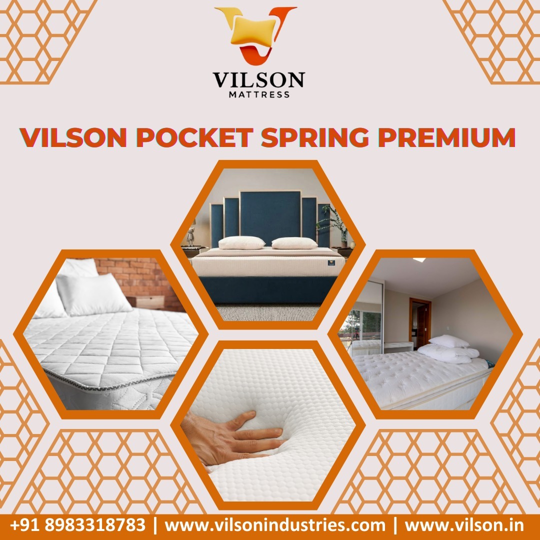 Experience Premium Comfort with Vilson Pocket Spring Mattress! 