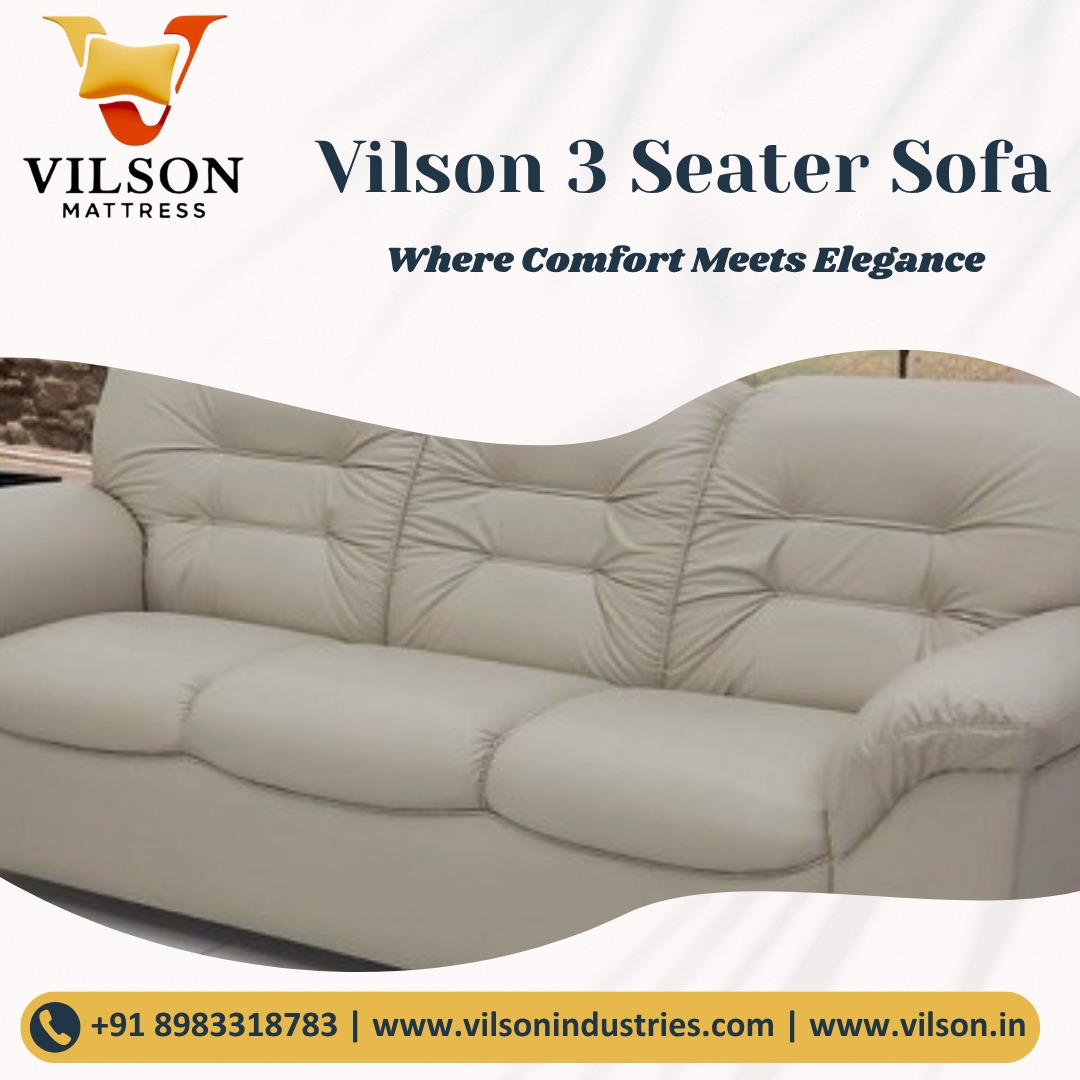  Vilson 3 Seater Sofa – Where Comfort Meets Elegance! 